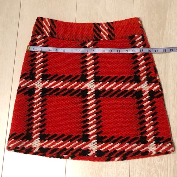 Orange Plaid Skirt - Picture 9 of 9